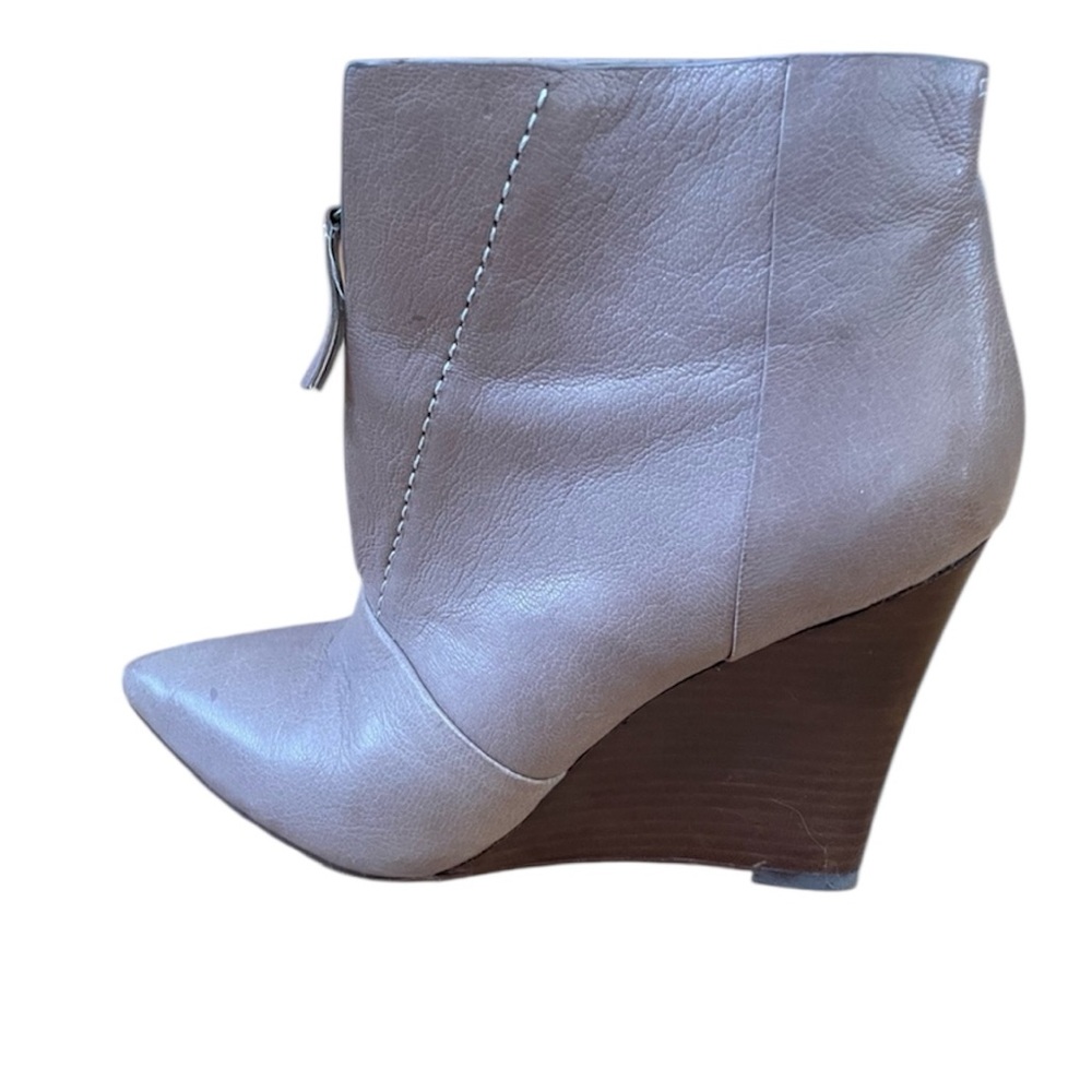 Women Joe's Jeans Leather Wedges Ankle Boots Booties